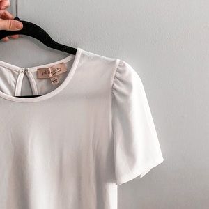 White Dress Up Tee